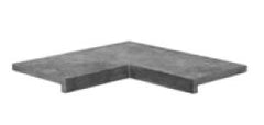 ZWEMBADRAND GRANIET ANTRACIET BINNENHOEK 60/30*60/30*5/2,5CM