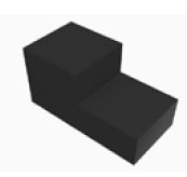 2 TREDEN BLOK 60*60*60 EXTRA BREED PLAGE ZWART