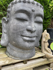 Boeddha hoofd groot, lava