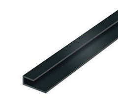 AFWERKINGSTRIP PROFIEL PVC U ZWART 4*2,5*1*250CM