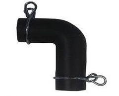 RUBBER AANSLUITING 19MM MET KLEM VOOR LUCHTPOMP TOT 80L/U