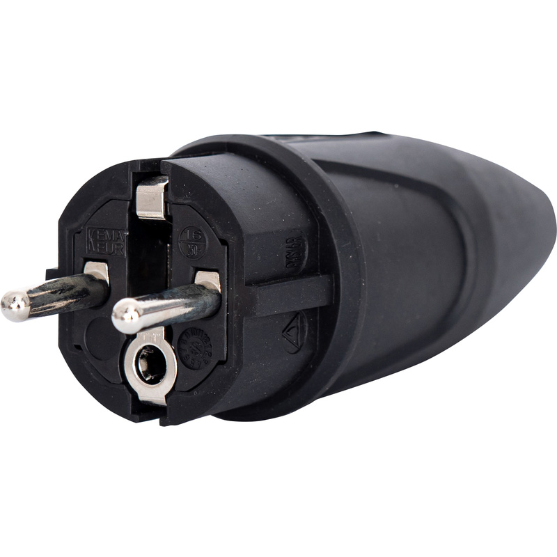 SCHUKO STEKKER MET AARDING IP 44